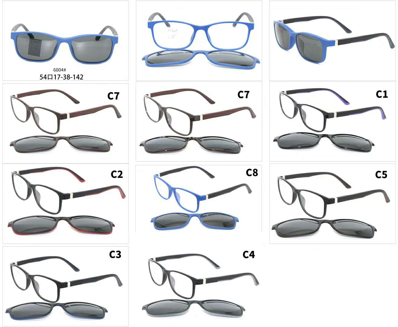 6004 TR90 optical frame